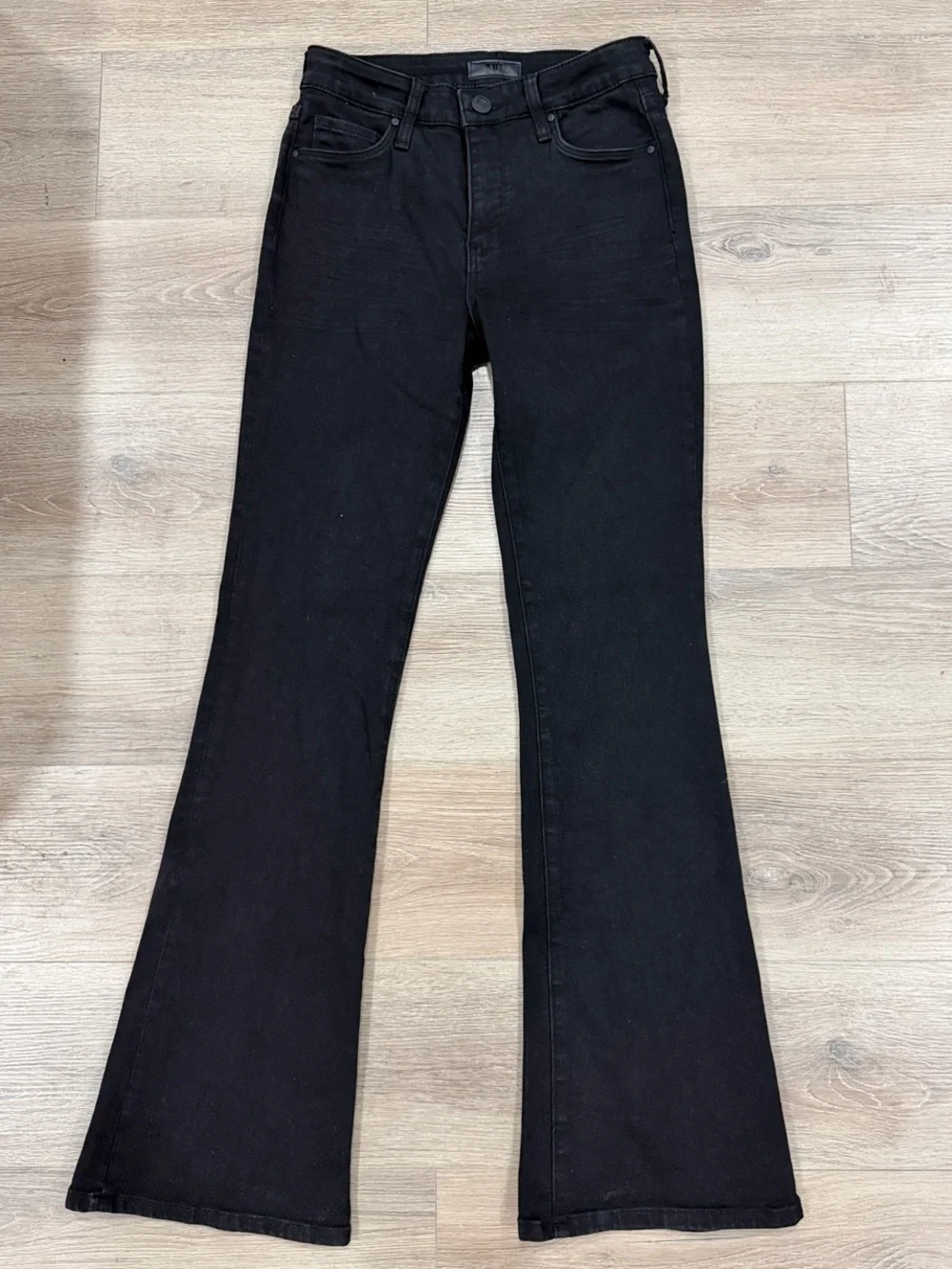 Kut from the Kloth Dark Chacoral ANA High-Rise Fab Ab Flare Jeans